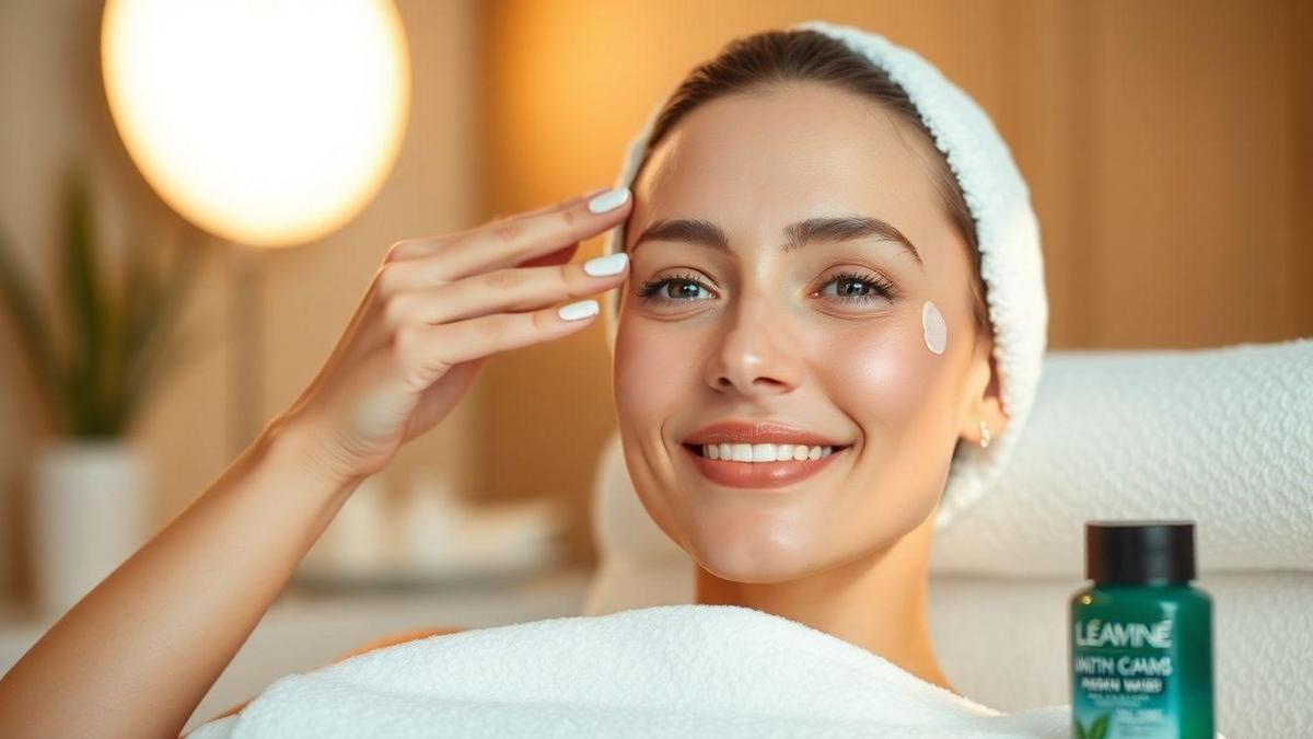 Hidratação após a limpeza facial